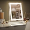 BEAUTYPEAK LED HollyWood Mirror Rectangle Bathroom Vanity Mirrors 20"x 16" White - 3 of 4