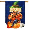Briarwood Lane House Flag 40x28 For Outdoor Happy Fall Scarecrow Burlap For Fall House Flag - 2 of 4