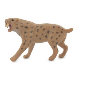 Collectible Wildlife Gifts | Saber Tooth Cat, High Quality, Hand Painted, Rubber, Animal, Realistic, Model,  Toy, Gift,    2"      CH647 BB169 - 1 of 4