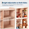 Wooden Storage Shelf,5-Compartment Toy & Book Organizer with Adjustable Dividers, Natural Finish Kids' Bookcase for Playrooms, Nurseries & Classrooms - 4 of 4
