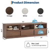70" Mid Century TV Stand for 65 70 75 Inch TVs, Modern Entertainment Center with 3 Drawers & Open Shelves - 2 of 4