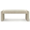Kaia 47" Contemporary Farmhouse Linen Fabric Waterfall Upholstered Bench-Maison Boucle - 2 of 4