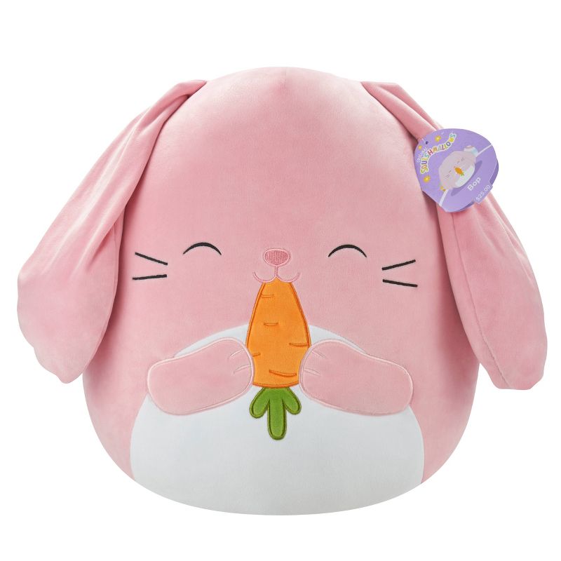 Squishmallows 12&#34; Doll Bop - Pink Bunny Nibbling Carrot, 3 of 9