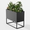 Wooakway Outdoor/Indoor/Decor Metal Elevated Raised Garden Bed Planter Box Planter Pots Cachepot Nursery Pot - 2 of 4