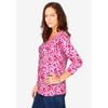 Jessica London Women's Plus Size Stretch Cotton Scoop Neck Tee - 4 of 4