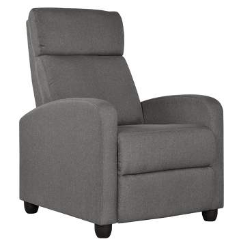 Yaheetech Fabric Upholstered Adjustable Recliner Chair with Pocket Spring for Living Room