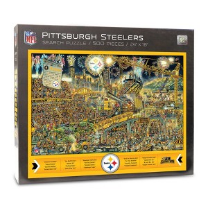 NFL Pittsburgh Steelers Joe Journeyman Seek and Find Puzzle - 500pc - 1 of 4