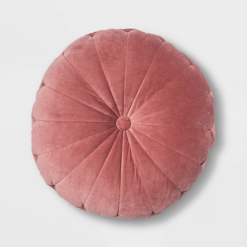 24" Oversize Velvet Round Floor Pillow - Opalhouse™ - image 1 of 4