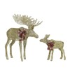 Champagne Cotton Rope Reindeer with 120L 50L LED Lights Holiday Decoration 24.61 x 16.14 x 10.04 Inches - 4 of 4
