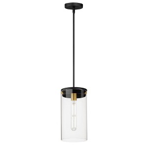 Maxim Lighting Pinn 1 - Light Pendant in  Black/Satin Brass - 1 of 4