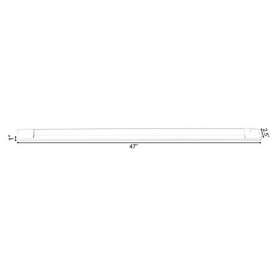 Slim Rectangular White LED Under Cabinet Light Bar