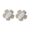 Unique Bargains Faux Leather Flower Shoelace Charms 1 Pair - 4 of 4