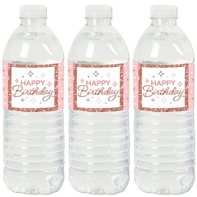 Big Dot Of Happiness Adult 80th Birthday - Gold - Birthday Party Water  Bottle Sticker Labels - Set Of 20 : Target