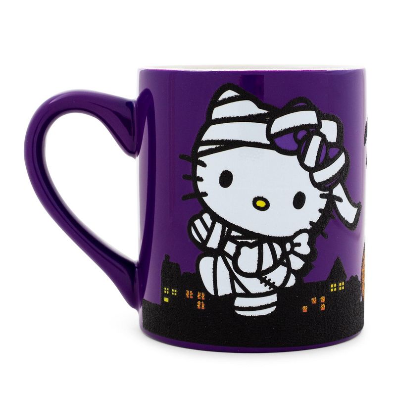 Silver Buffalo Sanrio Hello Kitty "Happy Halloween" Ceramic Glitter Mug | Holds 14 Ounces, 1 of 10