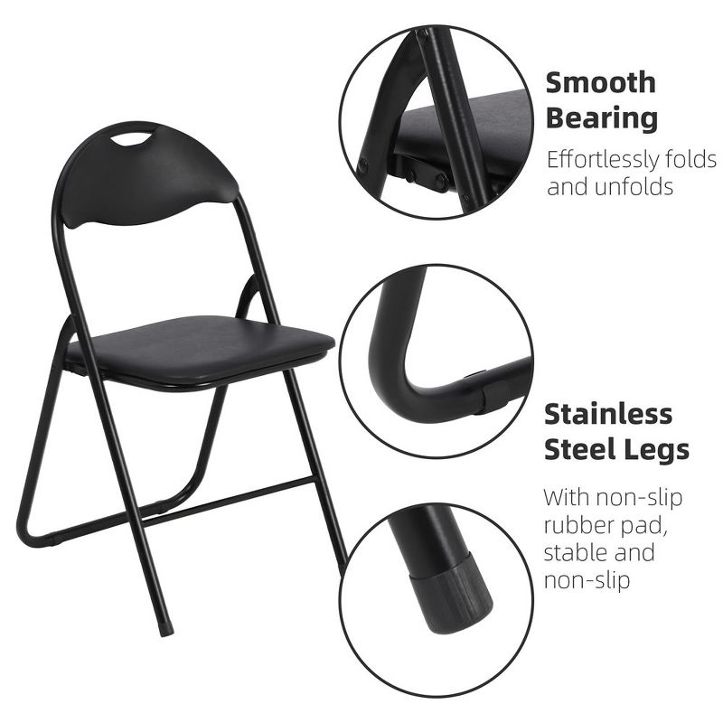 Folding Chairs with Padded Seats, 1 of 9