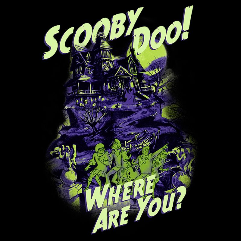 Men's Scooby Doo Haunted House T-Shirt, 2 of 6