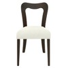Lyngins Set of 2 Contemporary Upholstered Dining Chairs – Rubberwood Frame (300lb Capacity), Open-Back Design, Modern Minimalist Living Room Chair - 2 of 4