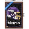Trends International NFL Minnesota Vikings - Neon Helmet 23 Framed Wall Poster Prints - 3 of 4