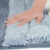 Unique Bargains Bathroom Non-Slip Water Absorbent Soft Shaggy Rubber Back Bath Rug - 3 of 4