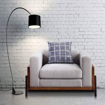 45" Pelton Chair Fabric/Walnut - Acme Furniture