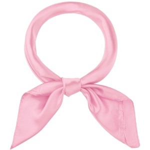 INSPIRE CHIC Women's Solid Color Satin Large Square Scarf Neckerchief Bandanas 35"x35" - 1 of 4