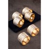 Jardin White Pearl Napkin Rings, Set of 6 - 3 of 4