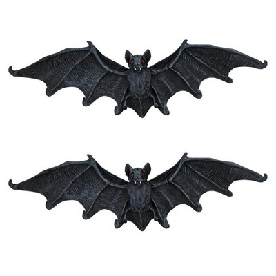 Design Toscano Vampire Bat Key Holder Wall Sculpture: Set of Two Medium
