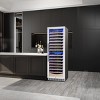 Kismile Beverage Refrigerator 23.4 inches 112 Bottles Dual Zone Built-in/Freestanding Can Cooler - 4 of 4