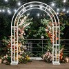 Artloge 8.5Ft Heavy Duty Metal Wedding Arch Trellis Backdrop Balloon Archway Decor Stand with Sturdy Base for Party Ceremony Climbing Plant Garden - 2 of 4