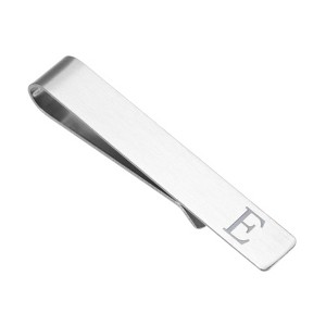 Unique Bargains Stainless Steel Necktie Pinch Letter with Black Gift Box Initial Tie Clip for Men - 1 of 4