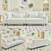 VASIP 97"Teddy Velvet Fashion Comfortable Sofa,Living Room, Bedroom, Reception Area, Office, Apartment. Soft for All Kinds of Living Space. - 4 of 4