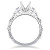 Pompeii3 1/4CT Vintage Diamond Engagement Ring Setting 14K White Gold - 2 of 4