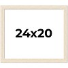 PosterPalooza | 24x20 Wide Barnwood Picture Frame, UV Acrylic, 6 Finishes - Grey, Brown, White, and Black - 2 of 4