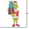 Gemmy 3D Holiday Lighted Tinsel Sculpture Grinch w/Present Stack Dr. Seuss, Multicolored - 3 of 4
