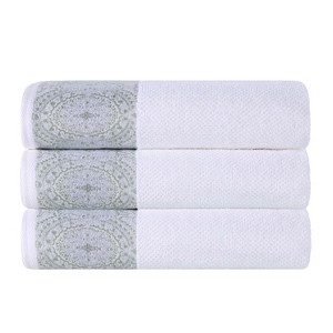 Medallion Cotton Jacquard Towel Set by Blue Nile Mills - 1 of 4