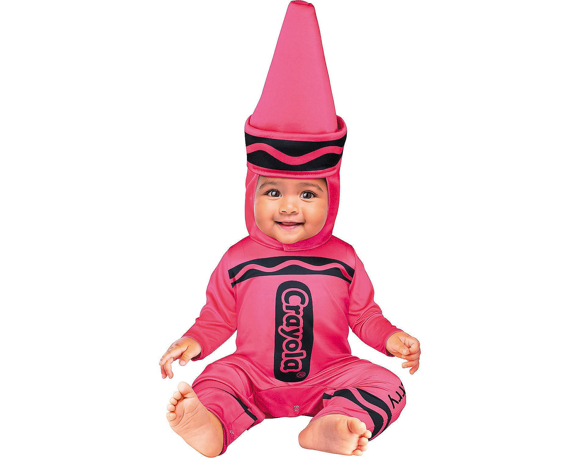 Crayola Kids' Pink Crayon Halloween Costume Jumpsuit