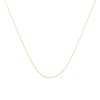 10K Gold 0.5 mm Slender & Dainty Fine Rope Chain Necklace - 3 of 4