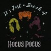 Seven Times Six Hocus Pocus Shirt Women's It's Just a Bunch Of Hocus Pocus Short Sleeve Tee Black - 3 of 4