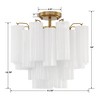 Crystorama Lighting Addis 4 - Light Flush Mount in  Aged Brass - 4 of 4