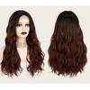 Unique Bargains Women Long Body Wave Lace Front Wigs with Wig Cap 24" 1PC - 3 of 4