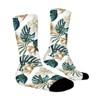 Bright Floral Flowers Women Printed Crew Socks Funny Funky Socks Soft Polyester Novelty Gifts for Artists Men - 3 of 4