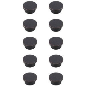 Elegant Lighting Trovon 1.6Inch Diameter Oil-rubbed Bronze Oversize Round Knob Multipack (Set of 10) - 1 of 4