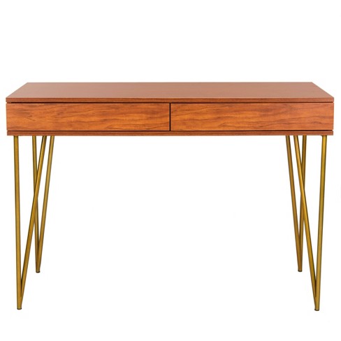 Pine Two Drawer Desk Safavieh Target