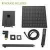 PAGED Modern Dual Shower Head, Ceiling Mount Square Shower System with Rough-in Valve for Bathroom, Restroom - 4 of 4
