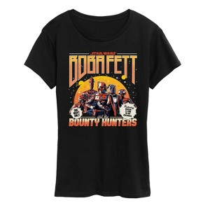 Women's - Star Wars - Boba Fett and the Bounty Hunters Band Short Sleeve Graphic T-Shirt - 1 of 4