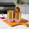 Unique Bargains Disposable Baking Cups Aluminum Foil Multicolor 2.68"x1.57" 50 Pcs - 2 of 4