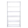 Acme Furniture 71" Coleen Decorative Bookshelf White High Gloss/Chrome Finish - 3 of 4