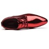 Santimon Men's Oxford Shoes Dress Pointed Toe Shiny Patent Leather Lace Up Casual Prom Party Shoes - 3 of 4