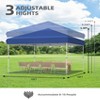 ODK Pop Up Canopy - Beach Tent with One Push Setup, 210d Oxford Fabric - Waterproof & UPF 50+, Outdoor Sun Shade Gazebo for Parties, Camping - 3 of 4