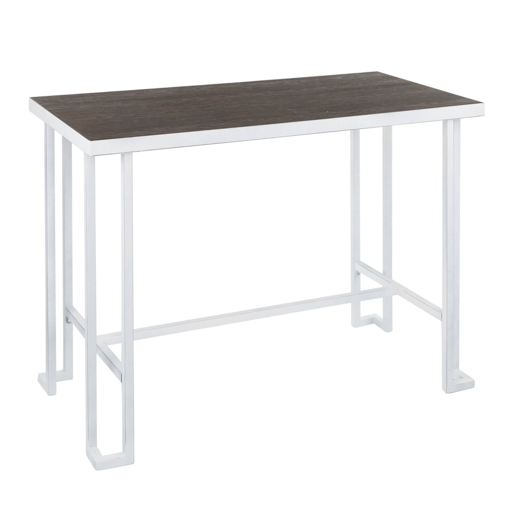 UPC 681144100094 product image for Roman Industrial Counter Height Dining Table Vintage White/Espresso - LumiSource | upcitemdb.com
